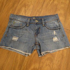 Velvet Heart 26 womens distressed Low rise Denim Shorts